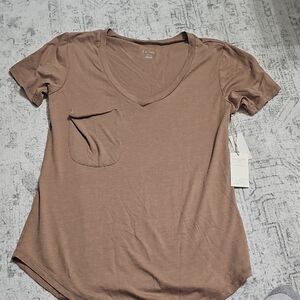 NWT Z Supply Casual Brown V-Neck Women's Top